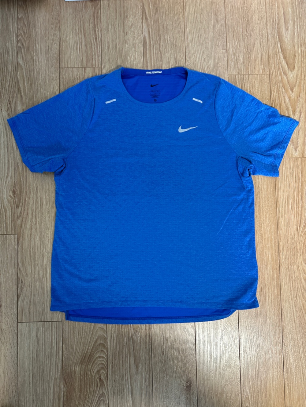 Nike Men's Blue Short Sleeve Running Dri-FIT Tee